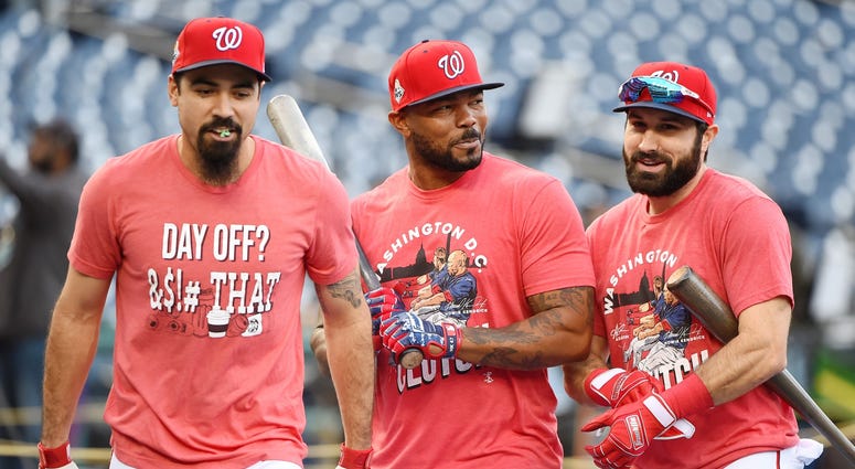 One of Anthony Rendon's biggest impact with the Nats came in off-the-field role. Anthony Rendon, Howie Kendrick, Adam Eaton prepare for Game 3 of the World Series.