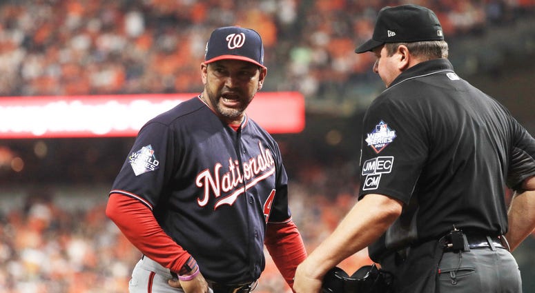 Dave Martinez went ballistic on the World Series umpires. Best pictures of World Series umpire controversy, Dave Martinez ejection