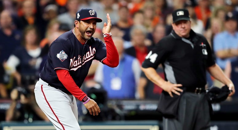 Dave Martinez went ballistic on the World Series umpires. Best pictures of World Series umpire controversy, Dave Martinez ejection