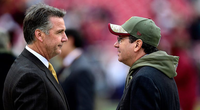 Redskins owner Dan Snyder confers with team president Bruce Allen before a Nov. 2014 game against the Buccaneers 7 ways to fix the Redskins