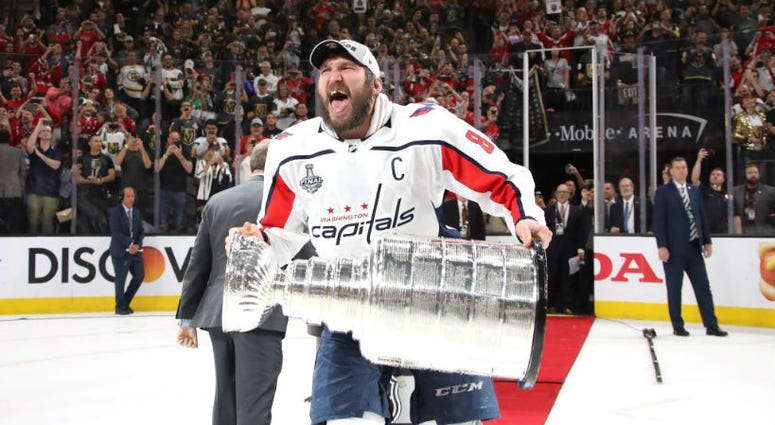 Capitals captain Alex Ovechkin lifts the Stanley Cup. A look back on the night the Washington Capitals became Stanley Cup champions.