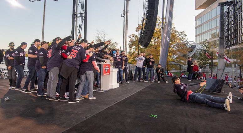 It was a picture-perfect Saturday in the nation’s capital as hundreds of thousands of fans celebrated the 2019 World Series Champion Washington Nationals. Washington Nationals players and coaches roll through the streets of Washington, D.C. and then speak on stage, celebrating their 2019 World Series championship with a few hundred thousand fans on November 2, 2019.