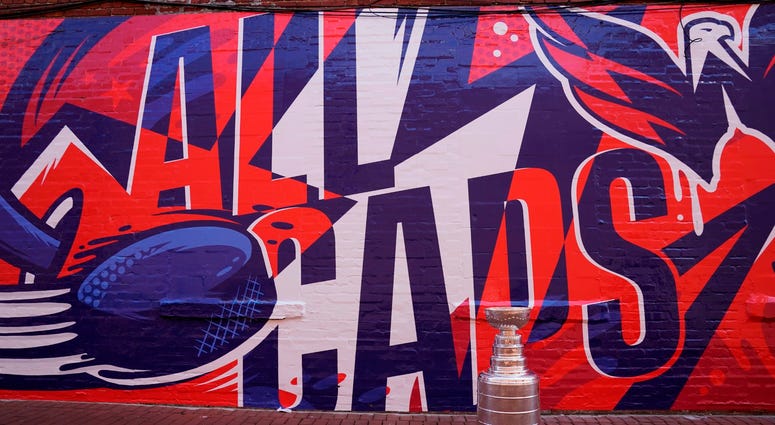 Caps mural at 1335 H Street NE, Washington D.C, designed by Matt Corrado H_Street_Mural
