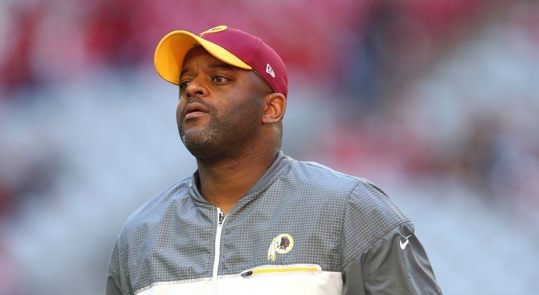 Redskins wide receivers coach Ike Hilliard Ike_Hilliard_Redskins