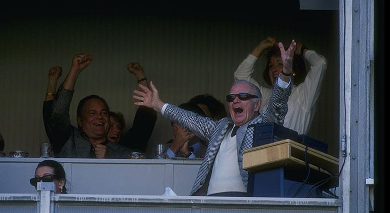 Dan Snyder could learn a few things from the late Jack Kent Cooke. Washington Redskins owner Jack Kent Cooke celebrates during a game against the Dallas Cowboys at RFK Stadium in Washington, D. C. The Redskins won the game, 19-15.