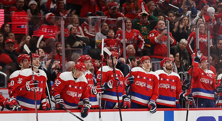 John Carlson waves to the crowd as he's acknowledged for passing Calle Johansson for a Caps franchise record John Carlson reflects on a week of Capitals milestones