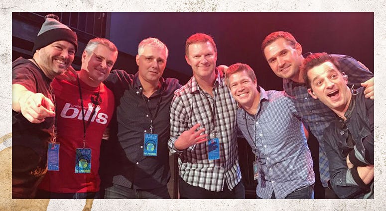 The Junks have hung with some of D.C.'s best athletes over the years, including Nats slugger Ryan Zimmerman. Here they are backstage with Zimm and O.A.R. lead singer Marc Roberge. (Side Note: What's wrong with EB?)