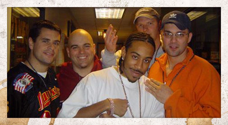 LUDA! The Junkies were cised to hang out with the three-time Grammy winner and Fast and the Furious star. Let's just hope they didn't challenge him to a rap battle.