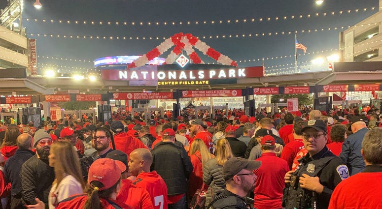 It was a packed house outside of Nationals Park for Game 3 of the World Series. It was a packed house outside of Nationals Park for Game 3 of the World Series.