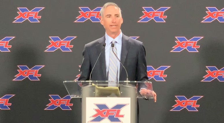 XFL Commissioner Oliver Luck holds a press conference at Audi Field to announce Pep Hamilton as the D.C. team's head coach and general manager. Why the 'no gimmick' XFL is different this time and D.C. could reap the rewards
