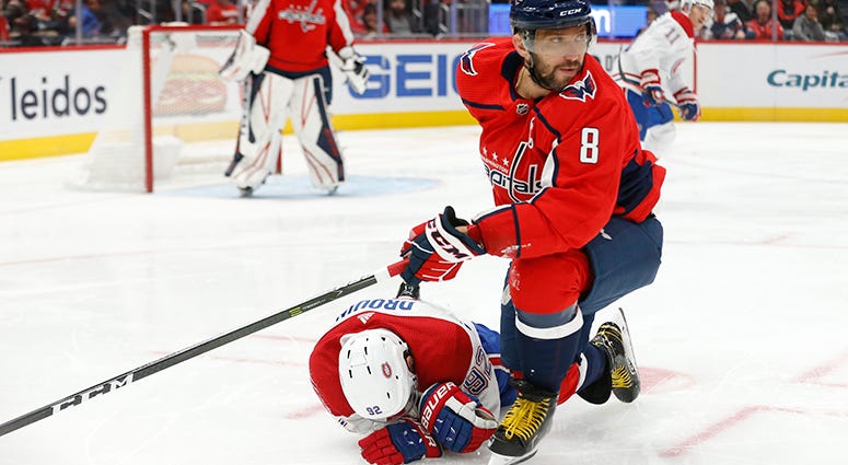WATCH: Ovi levels Montreal's Jonathan Drouin with 'textbook hit' Ovechkin levels Jonathan Drouin with 'textbook hit'