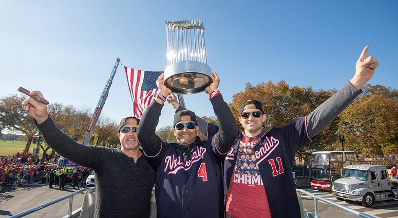 It was a picture-perfect Saturday in the nation’s capital as hundreds of thousands of fans celebrated the 2019 World Series Champion Washington Nationals. Washington Nationals players and coaches roll through the streets of Washington, D.C. and then speak on stage, celebrating their 2019 World Series championship with a few hundred thousand fans on November 2, 2019.