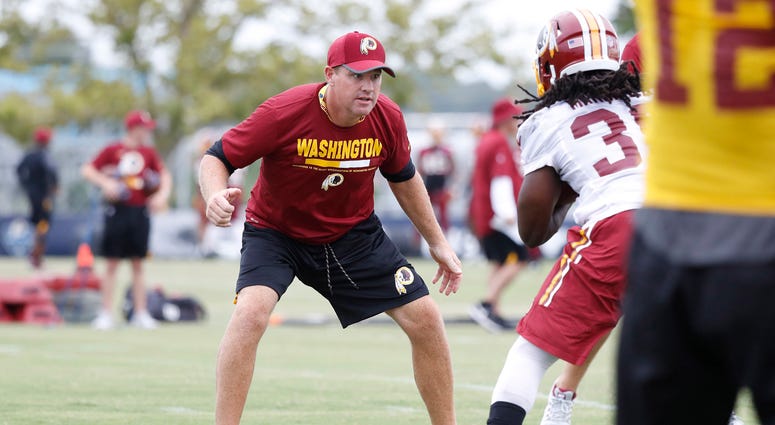 Redskins coach Jay Gruden conducts drills in Richmond Jay_Gruden_Redskins_Training_Camp