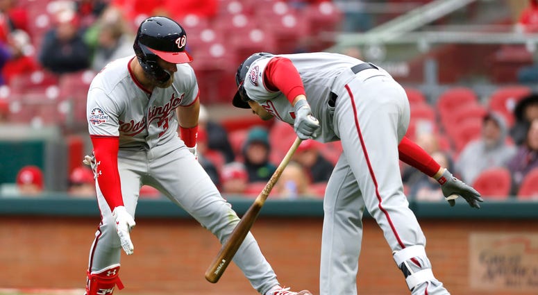 Bryce Harper celebrates his solo homer with Ryan Zimmerman Bryce_Harper_Ryan_Zimmerman