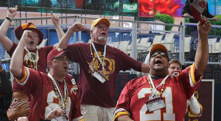 Washington Redskins fans at the NFL Draft redskins_fans_draft