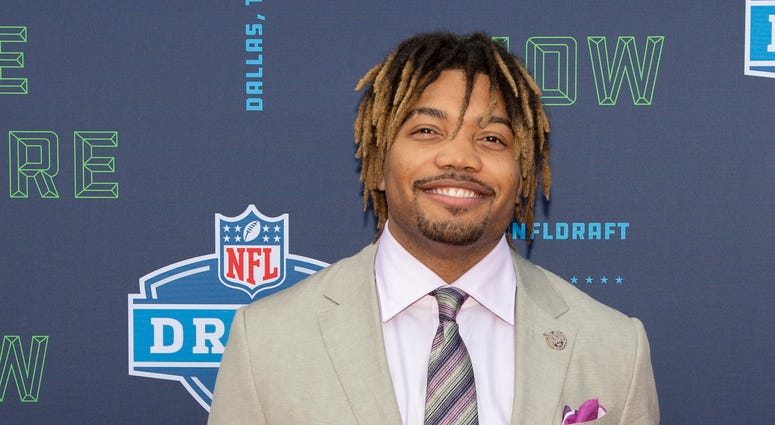 Derrius Guice at the NFL Draft derrius_guice_nfl