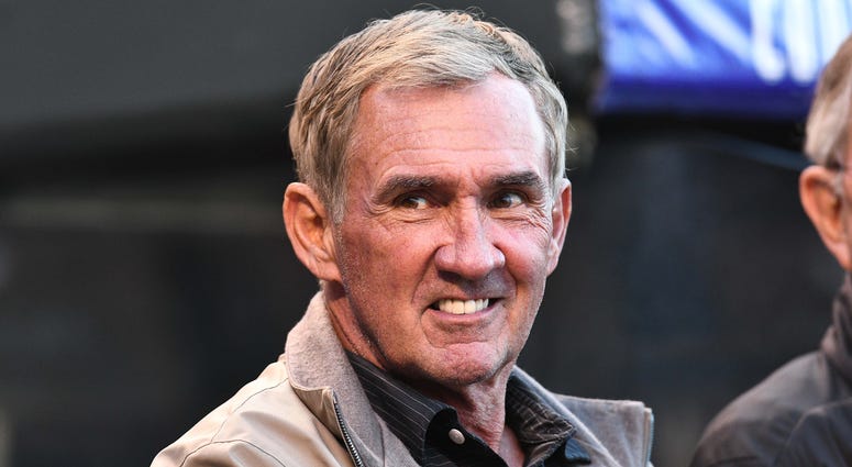 Mike Shanahan at a Colorado Rockies game. Mike_Shanahan