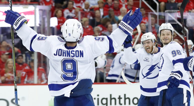 Tampa Bay Lightning players celebrate lightning_players_celebrate