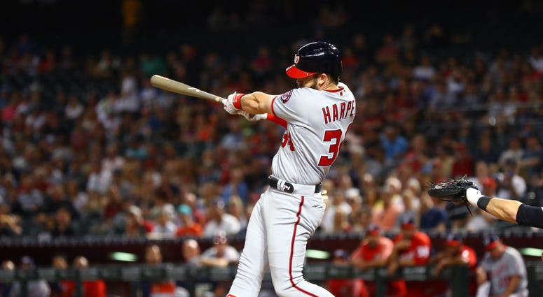 Bryce Harper hits a homer against the Diamondbacks Bryce_Harper_Home_Run