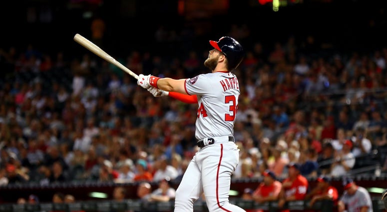 Harper homers against the Diamondbacks in May Bryce_Harper_Home_Run