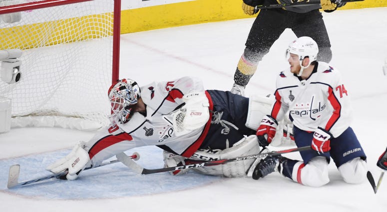 Braden Holtby makes a miraculous save in the third period of Game 2 Braden_Holtby_Save