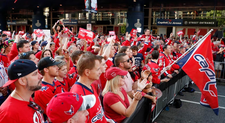 Capitals fans celebrate after Game 4 win capitals_caps_fan
