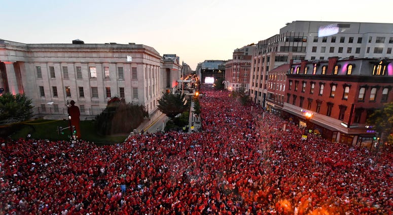 Caps fans flood D.C. streets for an outdoor viewing of Game 5 of the Stanley Cup Capitals_fans_game_5