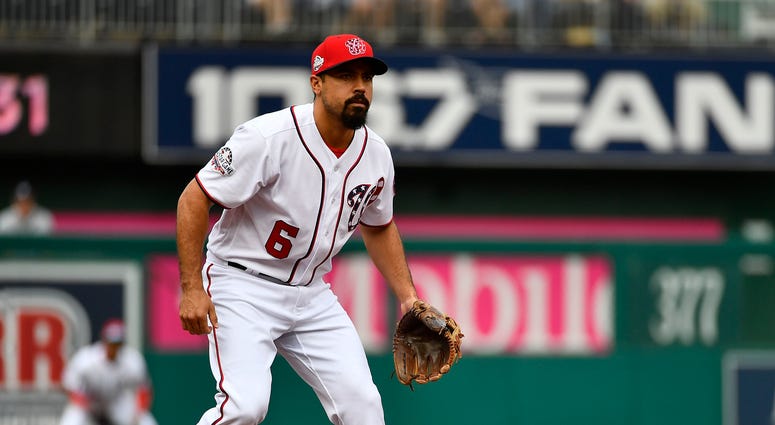 Anthony Rendon awaits the pitch in a July game against Atlanta Anthony_Rendon_Nationals