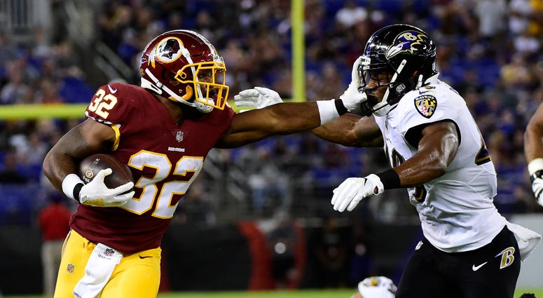 Samaje Perine of the Washington Redskins perine_redskins_ravens