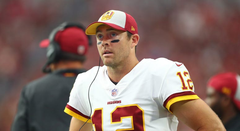 Colt McCoy on the sidelines as the Redskins dismantle Arizona in Week 1 Colt_McCoy