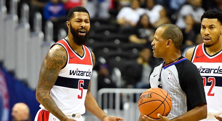 Markieff Morris reacts to getting ejected. Markieff_Morris_Ejection
