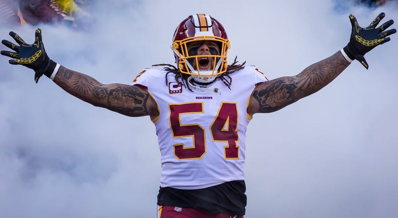 Redskins linebacker Mason Foster Redskins standing by Mason Foster after explosive DMs revealed