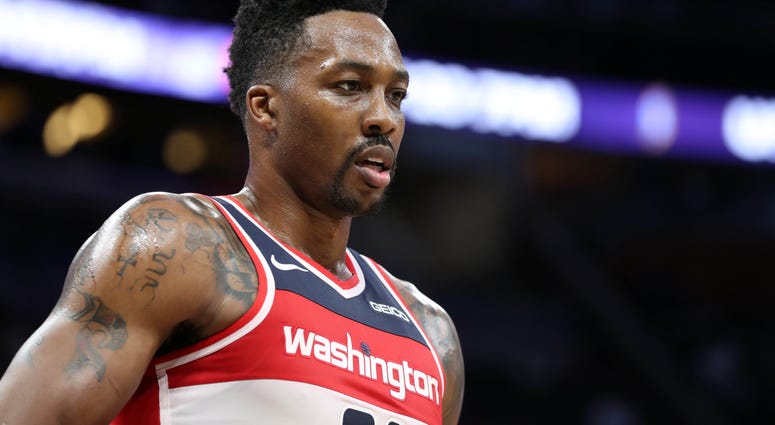 Dwight Howard of the Washington Wizards. Dwight_Howard_Wizards