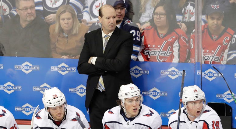 Capitals head coach Todd Reirden oversees his bench in a November game against the Jets Todd Reirden 'waited too long' to discipline under-performing Capitals