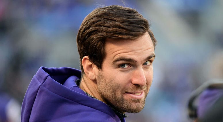 Baltimore Ravens quarterback Joe Flacco. Joe_Flacco_Redskins