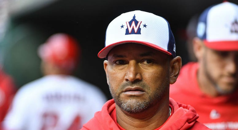 Washington Nationals manager Dave Martinez. Nationals manager Dave Martinez is still looking for good fundamental baseball.