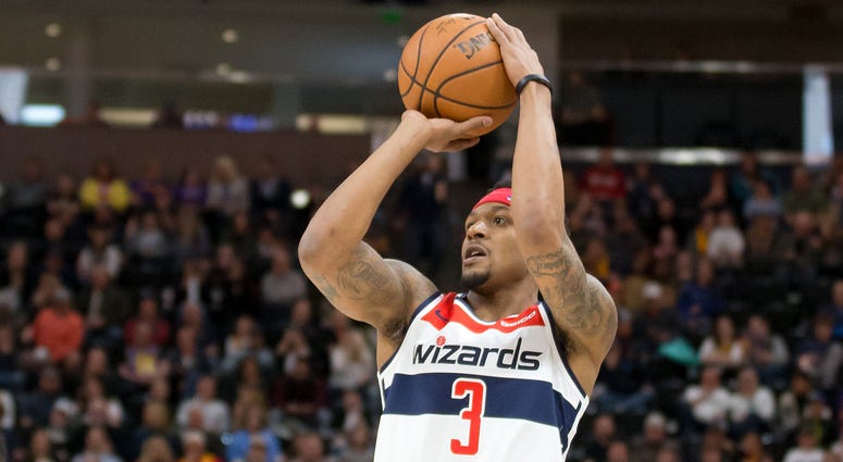 Bradley Beal takes a shot for the Washington Wizards. Bradley_Beal