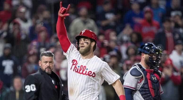 Bryce Harper of the Philadelphia Phillies. Bryce_Harper_Phillies