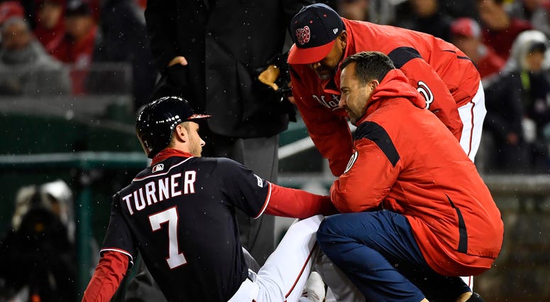 Trea Turner suffers a broken finger while attempting to bunt. Trea Turner suffers a broken finger.