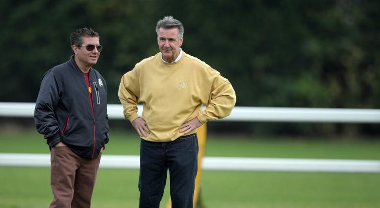 Washington Redskins owner Daniel Snyder and team president Bruce Allen. Bruce_Allen_Redskins