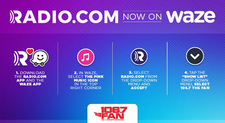 Waze and RADIO.COM Waze and RADIO.COM