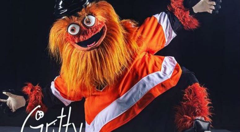 Philadelphia Flyers introduce their deranged new mascot "Gritty" gritty-mascot