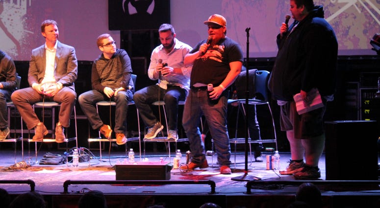 Uncensored and hilarious: Photos from the second annual "The Fan LIVE" -- sponsored by Purple Heart -- at the Tally Ho Theater on 1/26/18.