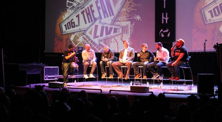 Uncensored and hilarious: Photos from the second annual "The Fan LIVE" -- sponsored by Purple Heart -- at the Tally Ho Theater on 1/26/18.