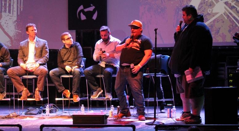Uncensored and hilarious: Photos from the second annual "The Fan LIVE" -- sponsored by Purple Heart -- at the Tally Ho Theater on 1/26/18.
