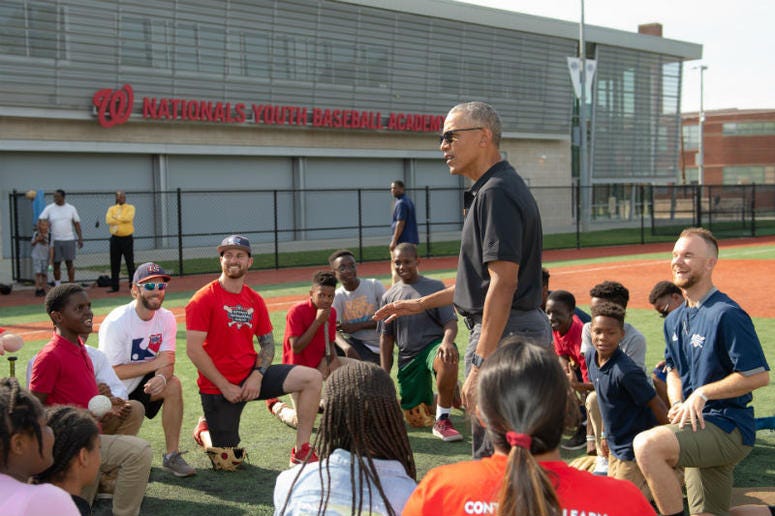 President Obama Visits Nats Youth Academy President Obama Visits Nats Youth Academy