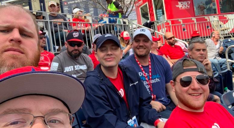 106.7 The Fan personalities and producers at Nats Park. 106.7 The Fan personalities and producers at Nats Park.
