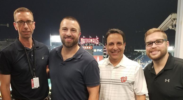 Grant & Danny join Charlie & Dave in the Nats Radio booth Grant_and_Danny_Nats_Radio