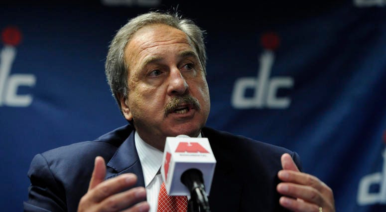Washington Wizards announce the firing of team president Ernie Grunfeld. Wizards announced the firing of team president Ernie Grunfeld.