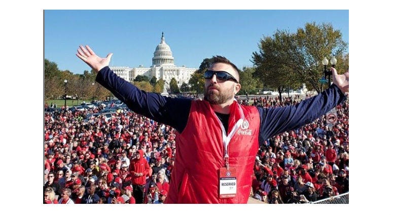 Grant and Danny were part of history during Saturday's Nationals victory parade. Grant Paulsen and Danny Rouhier of the "Grant & Danny Show" take part in the Washington Nationals victory parade in Washington, D.C. on Saturday, November 1.